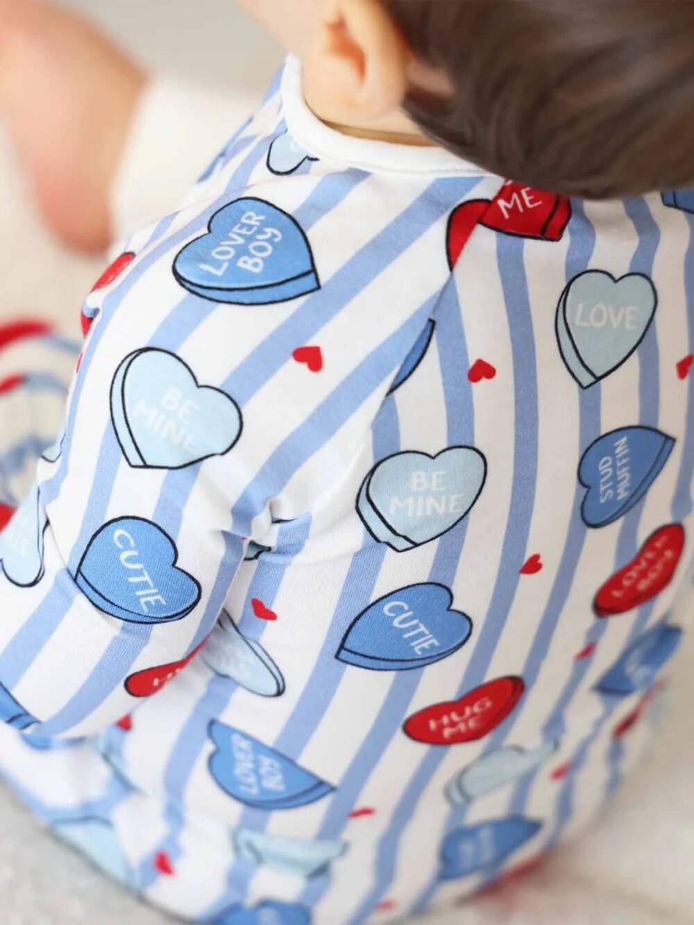 Caden Lane Sweet Like Candy Convertible Zip Romper | Blue (18-24 months)